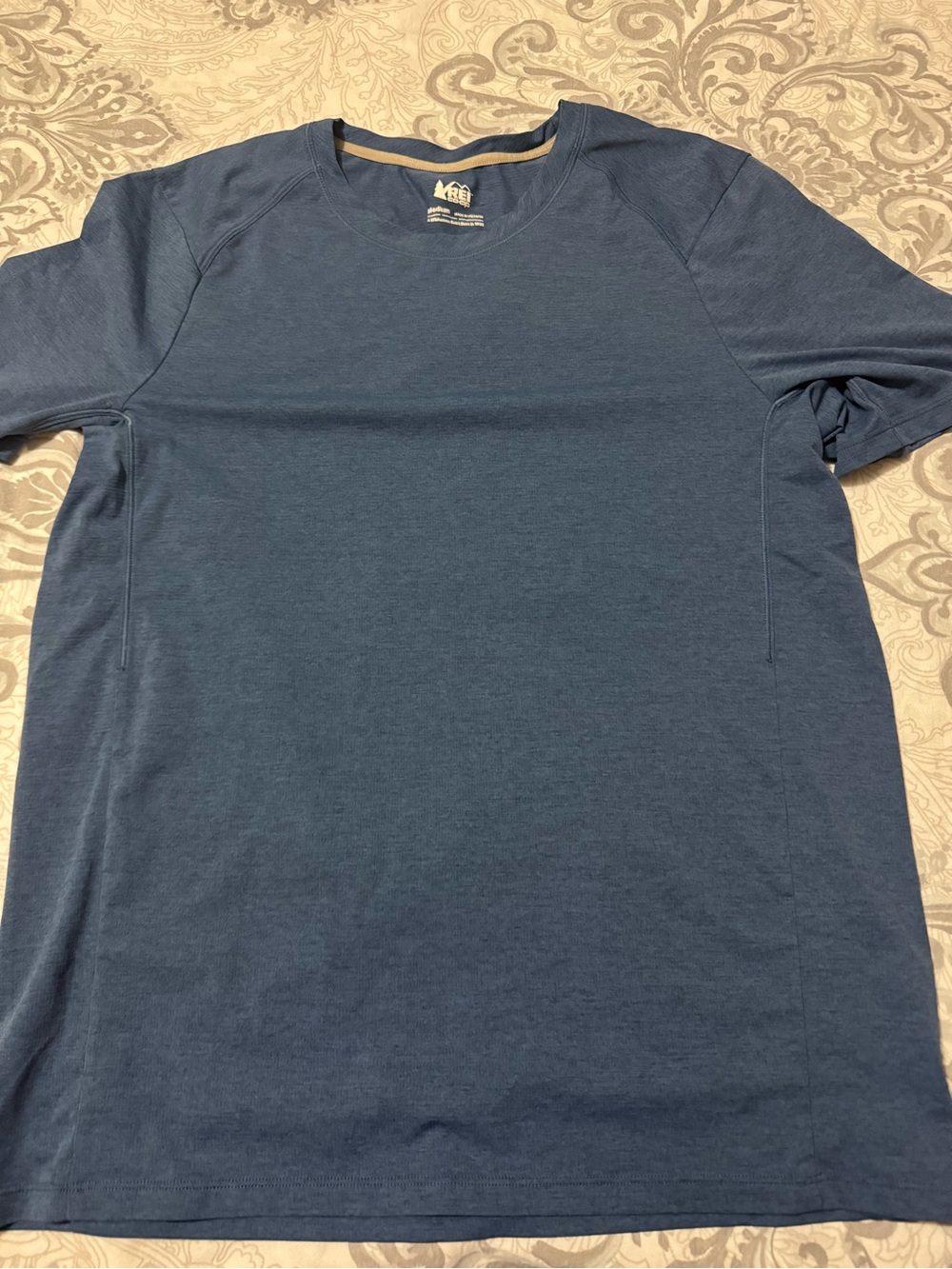 REI Men's Short Sleeve Crew Tee in Slate Blue